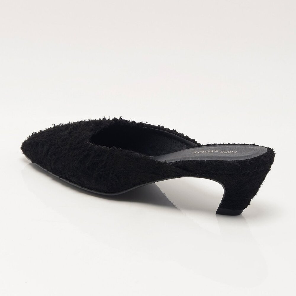 FREE PEOPLE Avenue Heels / Black Hairy Suede - Picture 5 of 10